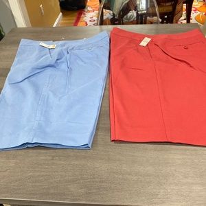 Two pair woman’s shorts. Talbots. Size 14